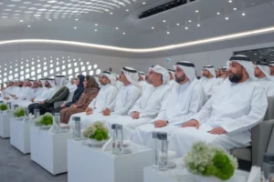 سلطان بن أحمد القاسمي يشهد حفل إطلاق مشروع مدينة خالد بن سلطان