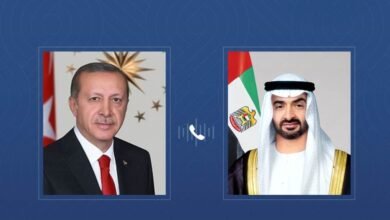 رئيس الدولة والرئيس التركي يبحثان هاتفياً التطورات الإقليمية