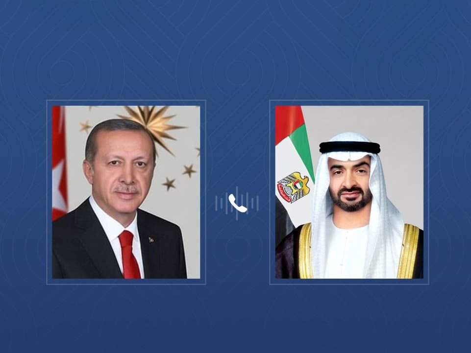 رئيس الدولة والرئيس التركي يبحثان هاتفياً التطورات الإقليمية 1 رئيس الدولة والرئيس التركي يبحثان هاتفياً التطورات الإقليمية