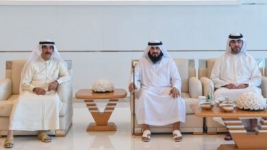 سعود بن راشد المعلا يقيم حفل استقبال بمناسبة عقد قران ولي عهد أم القيوين