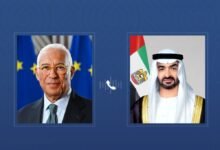 رئيس الدولة يبحث مع رئيس المجلس الأوروبي هاتفيا سبل تعزيز العلاقات بين الإمارات والاتحاد الأوروبي والتطورات الإقليمية