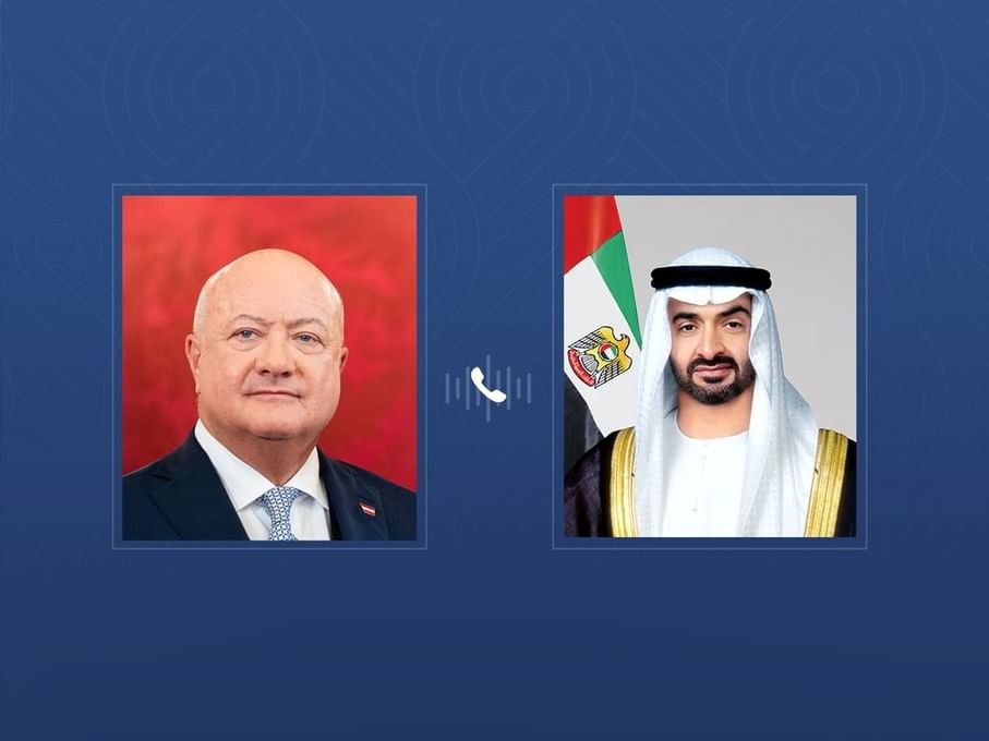 رئيس الدولة ومستشار النمسا يبحثان هاتفياً التطورات الإقليمية 1 رئيس الدولة ومستشار النمسا يبحثان هاتفياً التطورات الإقليمية