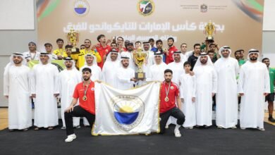نادي الشارقة بطلا لكأس الإمارات للتايكواندو للفرق