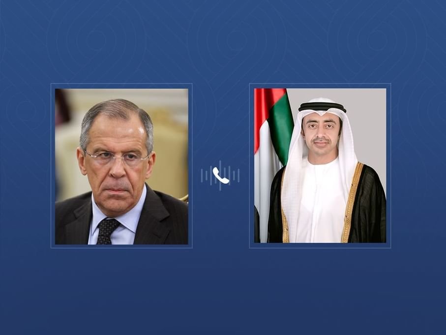 عبدالله بن زايد ولافروف يبحثان هاتفيا التطورات الإقليمية 1 عبدالله بن زايد ولافروف يبحثان هاتفيا التطورات الإقليمية