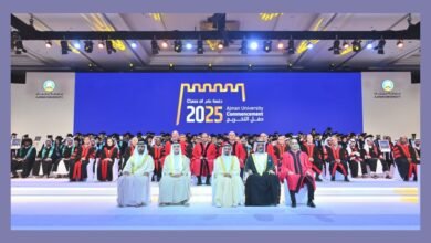 حاكم عجمان وولي عهده يشهدان حفل تخريج الفوج الثاني من "دفعة عام 2025" لطلاب جامعة عجمان