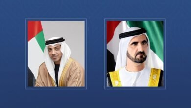 محمد بن راشد ومنصور بن زايد يهنئان رئيس وزراء رومانيا