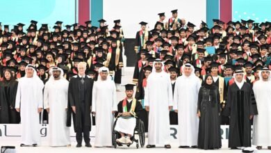 شخبوط بن نهيان يشهد حفل تخريج طلبة مدارس الإمارات الوطنية بمجمعات أبوظبي