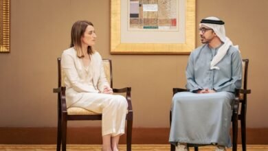 عبدالله بن زايد يستقبل رئيسة البرلمان الأوروبي ويبحثان مسارات التعاون المشترك والتطورات الإقليمية
