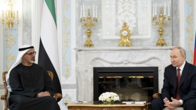 ولي عهد أبوظبي يلتقي الرئيس الروسي في العاصمة البيلاروسية مينسك
