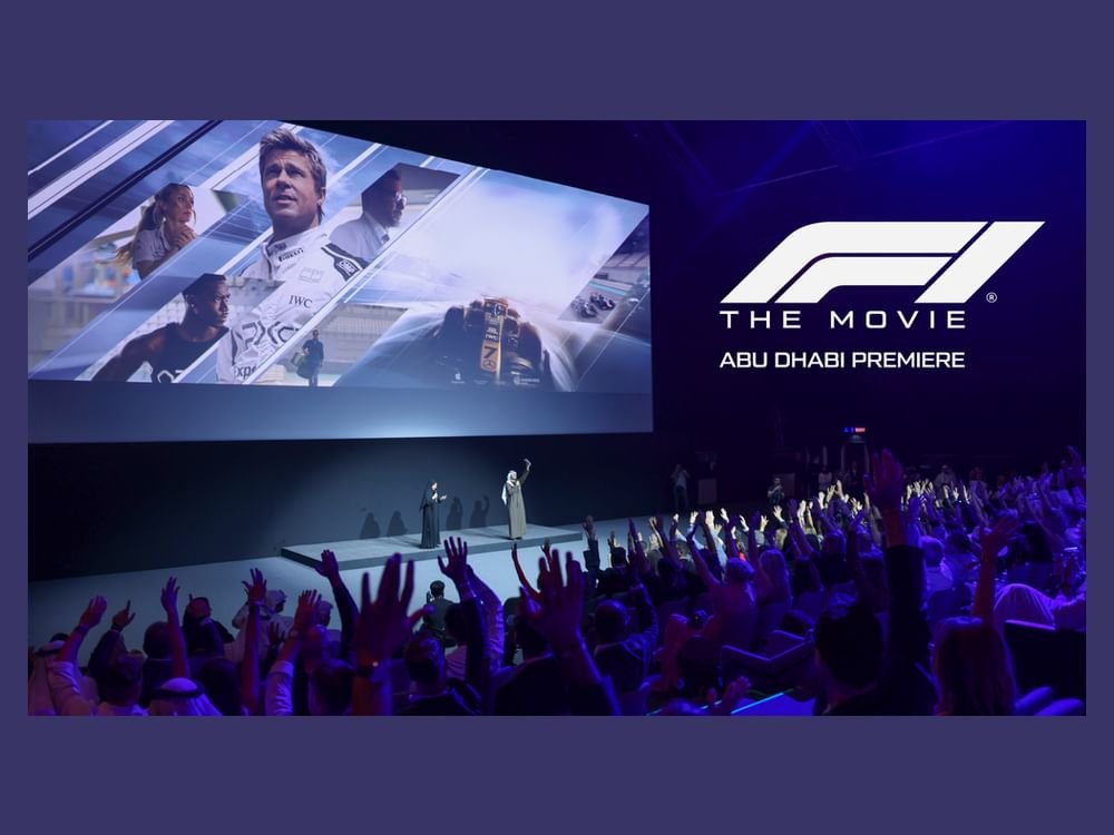 أبوظبي تستضيف العرض الإقليمي الأول لفيلم F1: The Movie في صالة سينمائية مخصّصة بحلبة مرسى ياس 1 أبوظبي تستضيف العرض الإقليمي الأول لفيلم F1: The Movie في صالة سينمائية مخصّصة بحلبة مرسى ياس