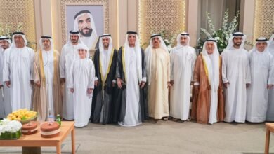 سعود بن صقر يحضر أفراح الخوري في أبوظبي