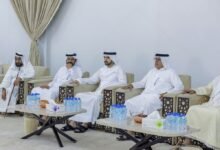 حمدان بن محمد يقدّم واجب العزاء في وفاة محمد سهيل بن عويضان العامري