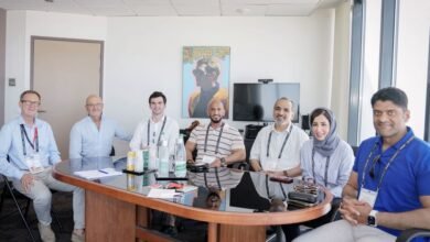 عبدالله آل حامد يلتقي أمير هولندا ونائب عمدة مدينة كان في إطار الجهود التحضيرية لانعقاد قمة بريدج بأبوظبي