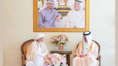 سعود بن صقر يستقبل سلطان طائفة البهرة