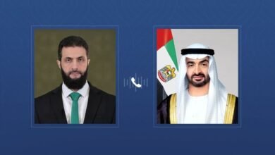 رئيس الدولة يتلقى اتصالاً هاتفياً من الرئيس السوري تبادلا خلاله التهاني بعيد الأضحى