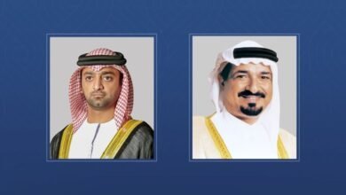حاكم عجمان وولي عهده يهنئان خادم الحرمين الشريفين بنجاح موسم الحج