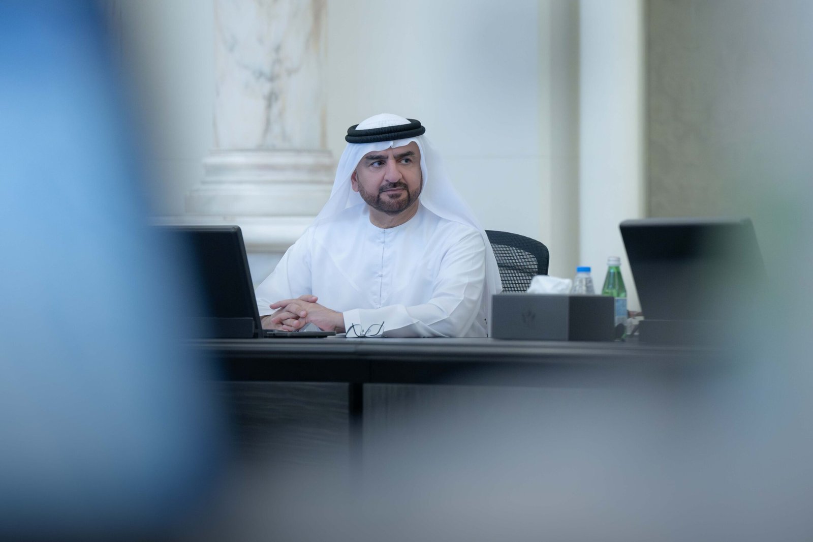 عبدالله بن سالم القاسمي يترأس اجتماع المجلس التنفيذي