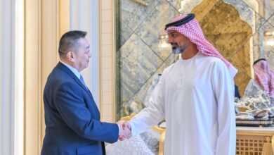 عمار بن حميد يبحث مع سفير منغوليا سبل تعزيز التعاون