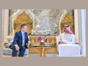 عمار بن حميد يبحث مع سفير منغوليا سبل تعزيز التعاون