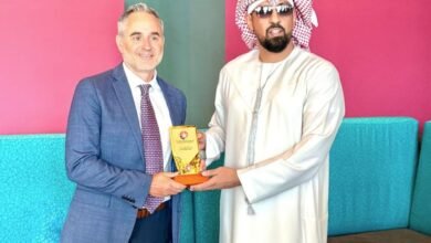 سلطان بن شخبوط يبحث مع رئيس منظمة "فيجيتال" ترتيبات استضافة "ألعاب المستقبل 2025"