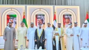 حاكم عجمان يحضر أفراح النعيمي والمسيبي