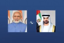 رئيس الدولة ورئيس وزراء الهند يبحثان هاتفياً تعزيز علاقات التعاون بين البلدين