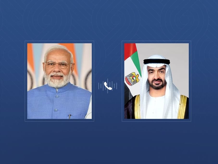رئيس الدولة ورئيس وزراء الهند يبحثان هاتفياً تعزيز علاقات التعاون بين البلدين 1 رئيس الدولة ورئيس وزراء الهند يبحثان هاتفياً تعزيز علاقات التعاون بين البلدين