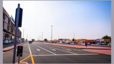 افتتاح مشروع تطوير شارع الشيخ زايد بمنطقة الحليو في عجمان ضمن مبادرات "حميد بن راشد"