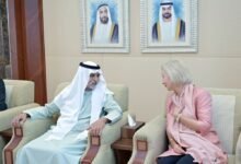 نهيان بن مبارك يستقبل سفيرة الولايات المتحدة الأمريكية لدى الدولة