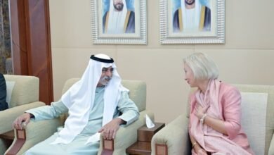 نهيان بن مبارك يستقبل سفيرة الولايات المتحدة الأمريكية لدى الدولة