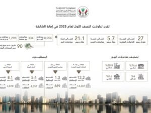 27 مليار درهم تداولات عقارات الشارقة بنمو 48.1% خلال النصف الأول