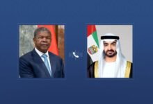 رئيس الدولة يتلقى اتصالاً هاتفياً من رئيس أنغولا