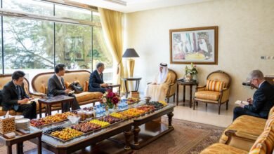 سعود بن صقر يستقبل سفير كوريا