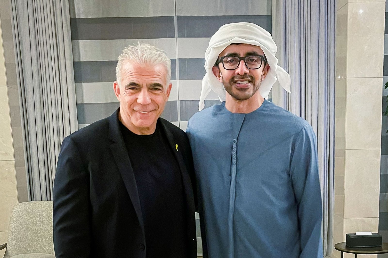 عبدالله بن زايد يلتقي يائير لابيد