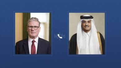 أمير قطر وستارمر يؤكدان على أولوية الوقف الفوري لإطلاق النار في غزة