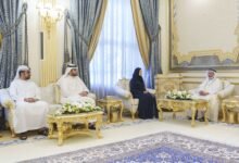 حاكم الشارقة يستقبل وزيرة التربية والتعليم