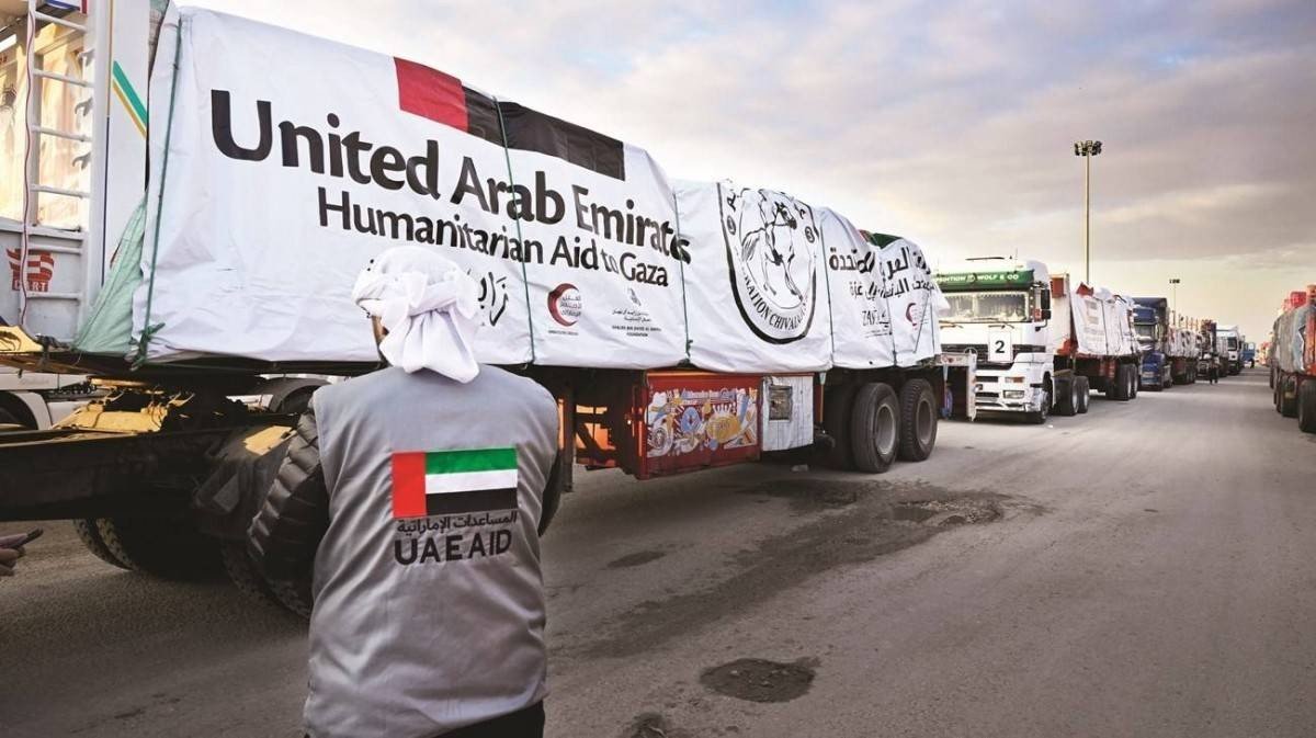 جسر إغاثي متواصل.. الإمارات تجسد قيم اليوم العالمي للعمل الإنساني عبر دعمها المتواصل لغزة 1 الإمارات