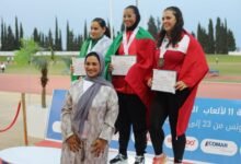 سلمى المري تحصد ذهبية تاريخية لألعاب القوى في البطولة العربية بتونس