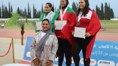 سلمى المري تحصد ذهبية تاريخية لألعاب القوى في البطولة العربية بتونس