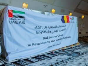 الإمارات ترسل 30 طنا من المواد الطبية والأدوية العاجلة إلى تشاد للتصدي لتفشي وباء الكوليرا