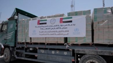 الإمارات تدعم القطاع الصحي في غزة بـ 65 طنًّا من المستلزمات الطبية بالتعاون مع منظمة الصحة العالمية