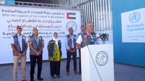 الإمارات تدعم القطاع الصحي في غزة بـ 65 طنًّا من المستلزمات الطبية بالتعاون مع منظمة الصحة العالمية