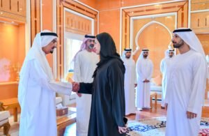 حميد بن راشد يستقبل سارة الأميري ويطلع على استعدادات العام الدراسي الجديد