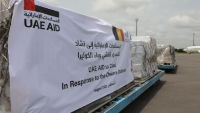 حكومة جمهورية تشاد تتسلم المساعدات الإماراتية الطبية للتصدي لتفشي وباء الكوليرا