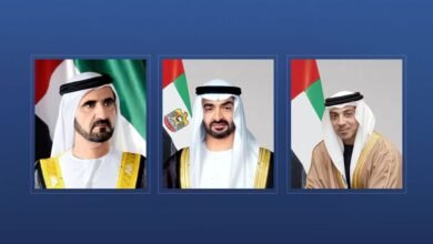 رئيس الدولة ونائباه يعزون أمير الكويت بوفاة الشيخ علي عبدالله
