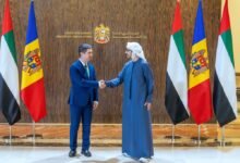 عبدالله بن زايد يستقبل نائب رئيس الوزراء وزير الخارجية المولدوفي