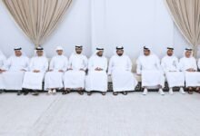 أحمد بن محمد يقدم واجب العزاء في وفاة إبراهيم عيسى بو حميد