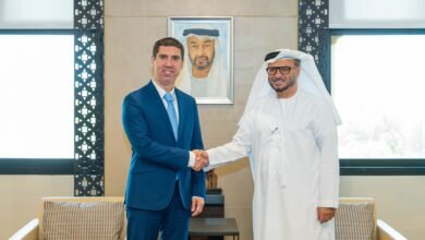 قرقاش يلتقي نائب رئيس الوزراء وزير الشؤون الخارجية المولدوفي