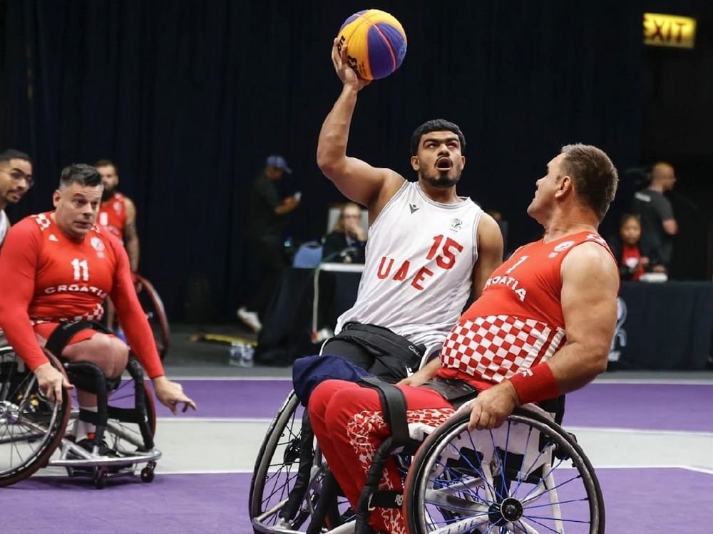منتخب الإمارات يفوز على كرواتيا في افتتاح مونديال السلة على الكراسي المتحركة 1 منتخب الإمارات يفوز على كرواتيا في افتتاح مونديال السلة على الكراسي المتحركة