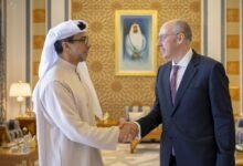 منصور بن زايد يستقبل سفير أوكرانيا بمناسبة انتهاء فترة عمله في الدولة